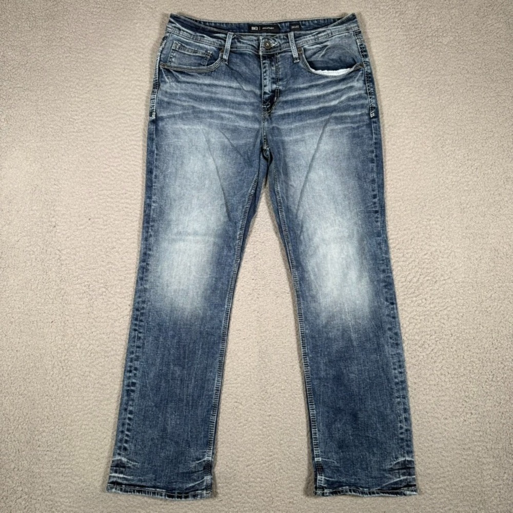 BKE Jeans Mens 32x29 Blue Jake Straight Fit Denim Casual Preppy 5 Pocket Logo